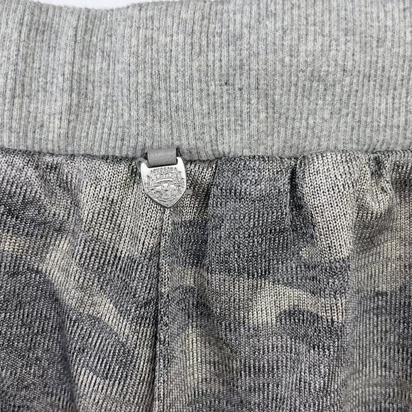 RUDSAK Knitted Camo Shiny Designer Boxing Athletic High-Waist Gray Gold Shorts M - Picture 12 of 14